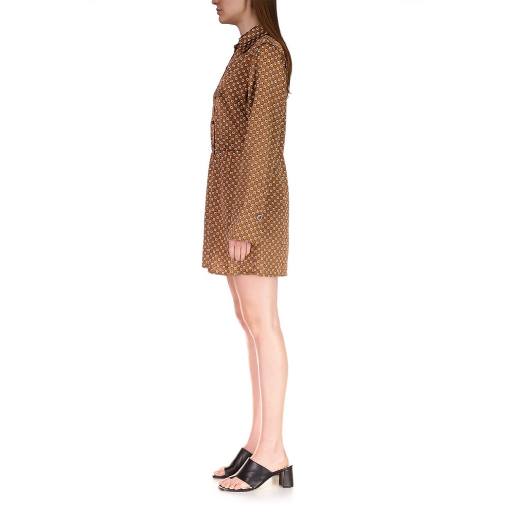 Sanctuary Women's Modern Shirtdress Geometric Print Button Down Size Medium - Picture 4 of 7